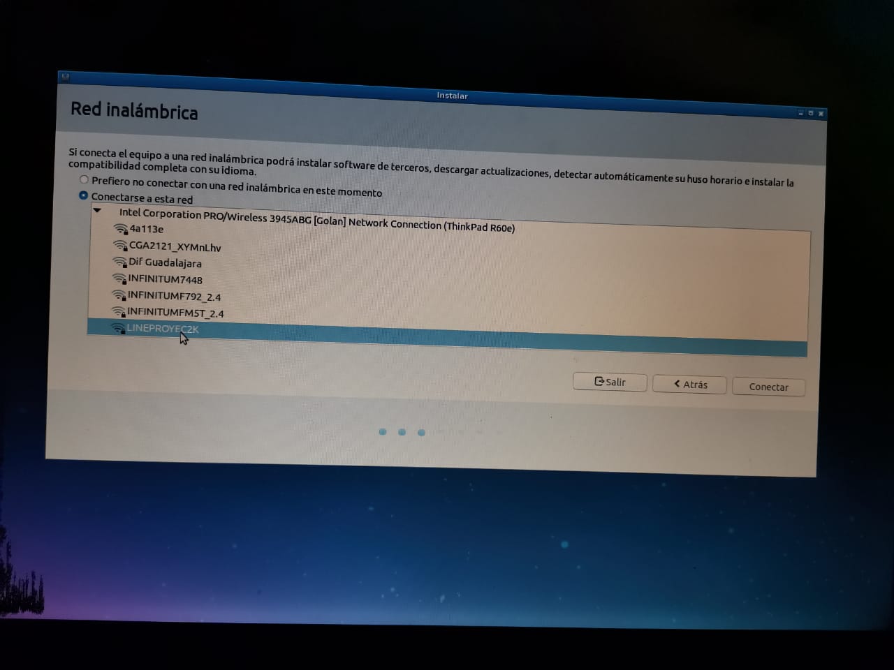 Procedimiento de instalación de Windows.