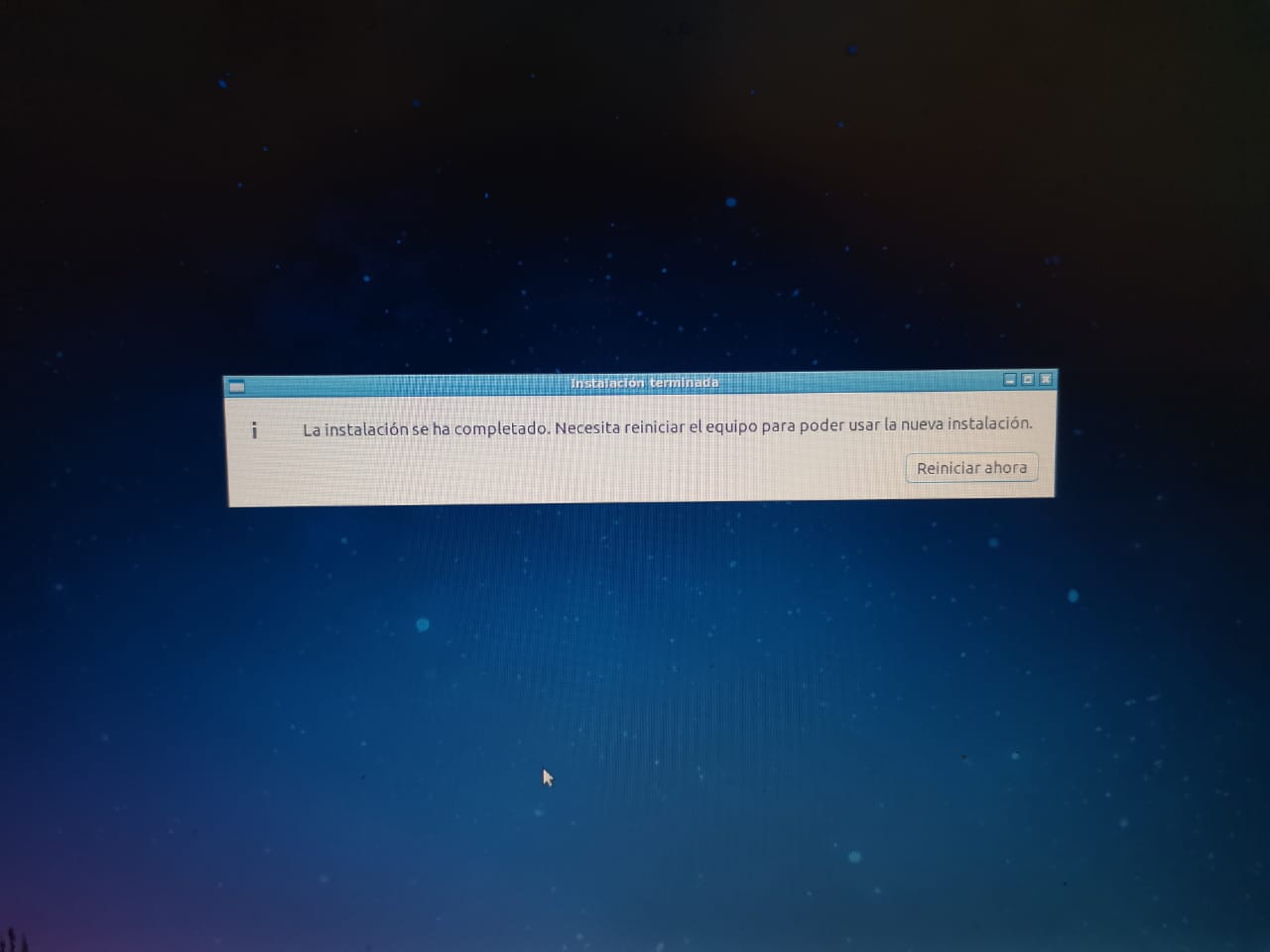 Procedimiento de instalación de Windows.