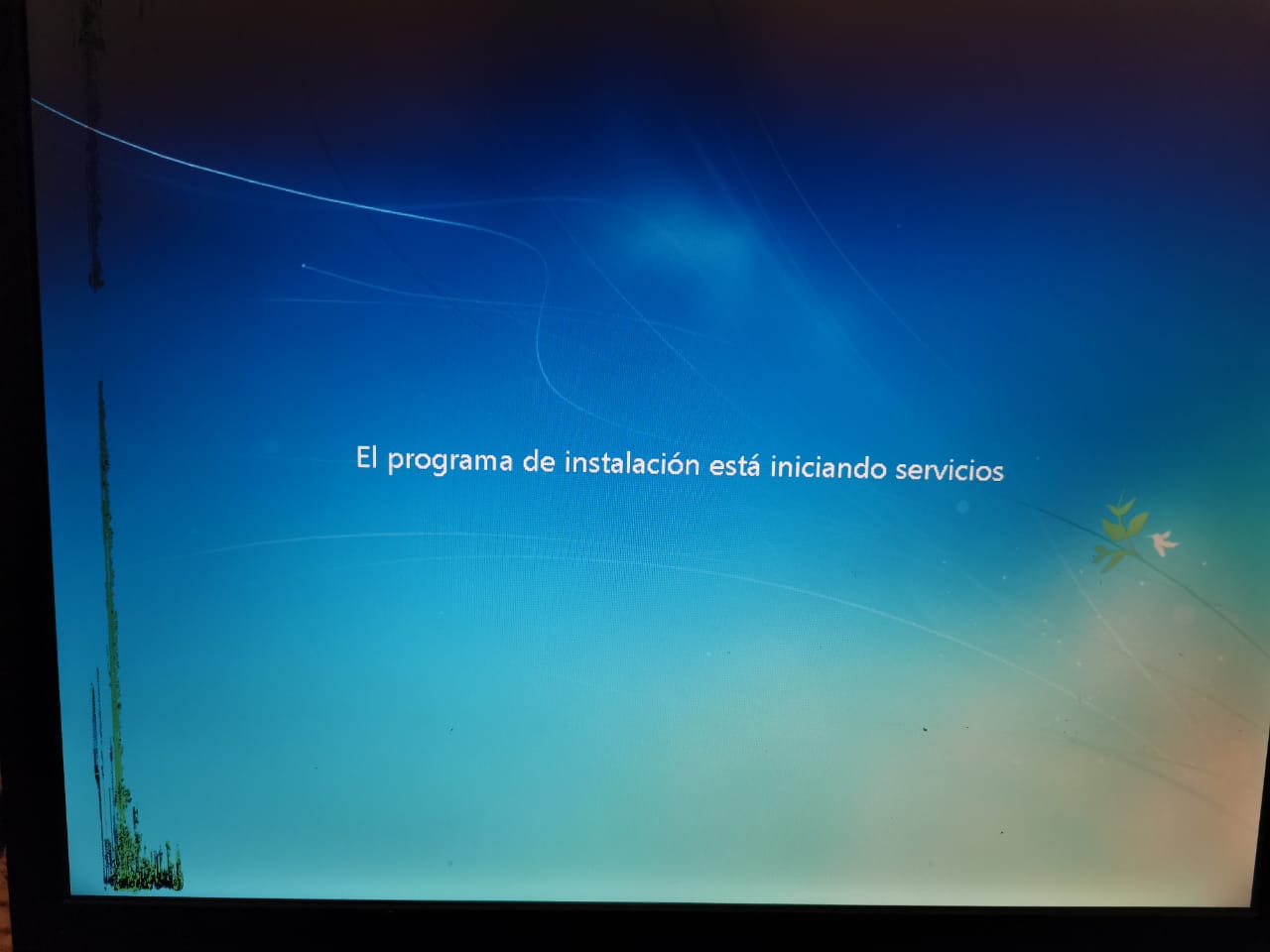 Procedimiento de instalación de Windows.