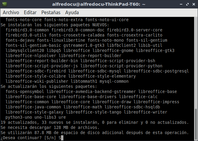 Instalar LibreOffice en Windows y el Linux.