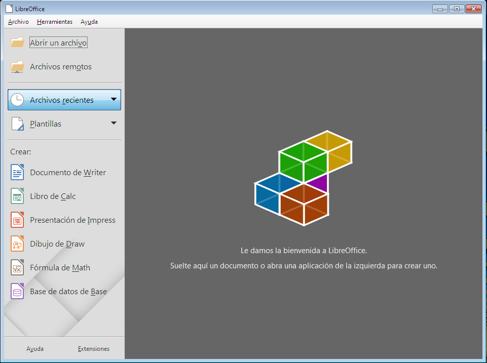 Instalar LibreOffice en Windows y el Linux.