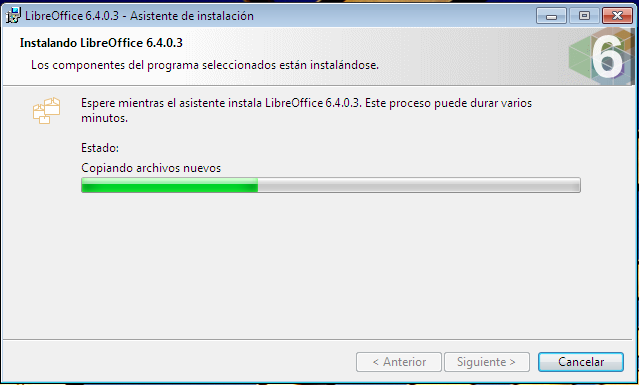 Instalar LibreOffice en Windows y el Linux.