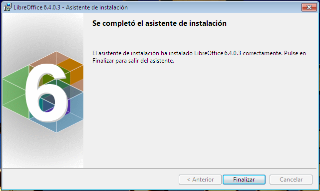 Instalar LibreOffice en Windows y el Linux.